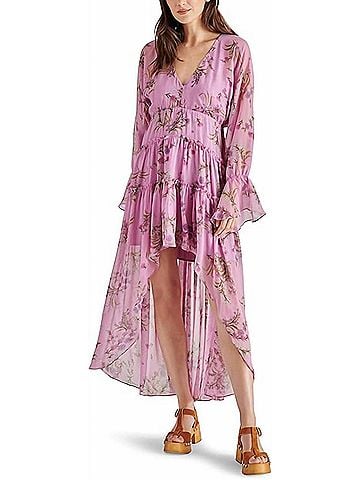 Steve Madden Sol Midi Dress in Purple (view 2)