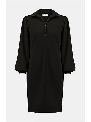 Joseph Ribkoff Women's High-Neck Bodycon Dress in Black (view 2)
