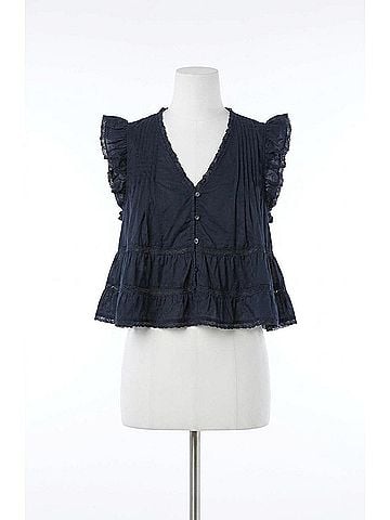 Astr Julie Top in Navy (view 1)