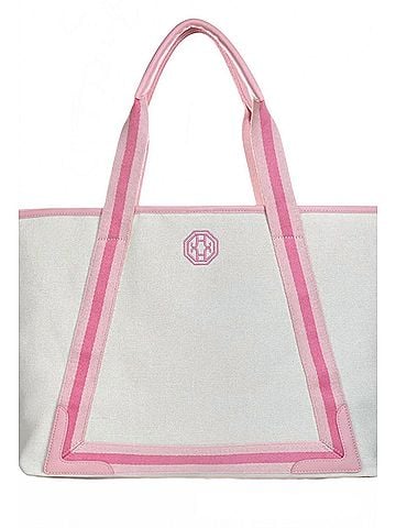Helen Jon Women's Beach Tote Bag in Shell Pink (view 2)