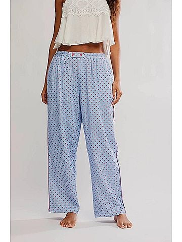 Free People Be Mine Pants in Blue Combo (view 2)