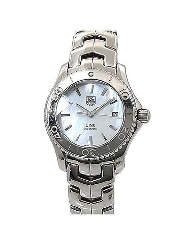TAG Heuer TAG Heuer Link WJ1313-0 Women's Watch, Date Display, White Shell, Quartz Movement (view 2)
