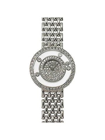 Chopard Chopard Happy Diamonds 205691 Double Diamond Bezel Ladies' Watch, 5 Moving Diamonds, 18K White Gold, Quartz Movement (view 2)