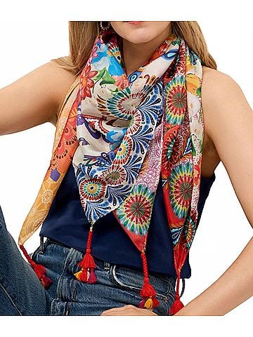 Johnny Was Women's Magnolia Mae Silk Scarf (view 2)