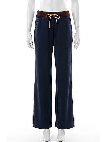 Steve Madden Daisy Relaxed Silhouette Pant in Dark Blue/Midnight (view 1)