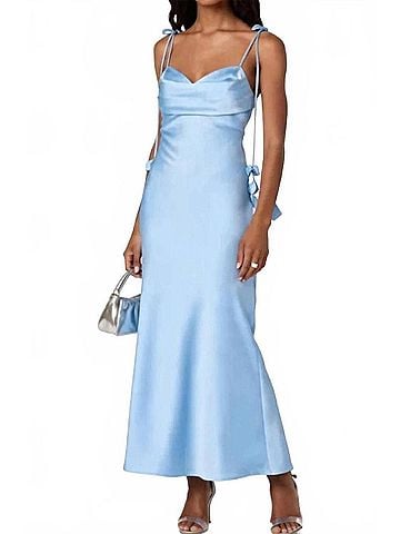Astr Hera Maxi Dress in Blue (view 2)