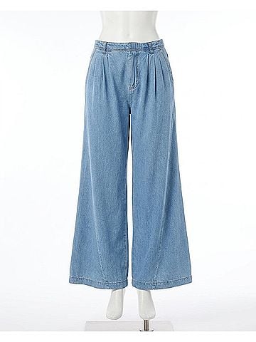 Steve Madden Starling Pants in Denim (view 1)