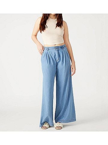 Steve Madden Starling Pants in Denim (view 2)