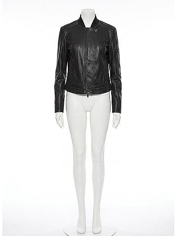 Lyssé Millicent Vegan Leather Jacket in Black (view 1)