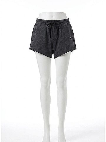 Free People Knockout Mid Rise Shorts in Black (view 1)
