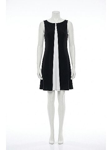 Joseph Ribkoff Starling Sleeveless Mini Dress in Black And Vanilla (view 1)