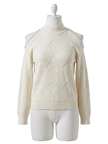 Astr Tori Sweater in Cream (view 1)