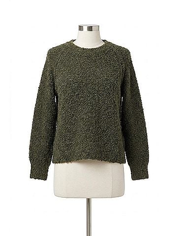 Tribal Long Sleeve Crew Neck Sweater in Ivy (view 1)
