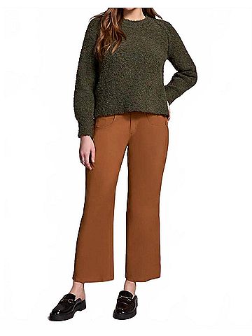 Tribal Long Sleeve Crew Neck Sweater in Ivy (view 2)