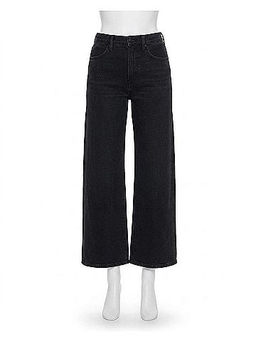 Pistola Kyra High Rise Wide Leg Jeans in Black (view 1)