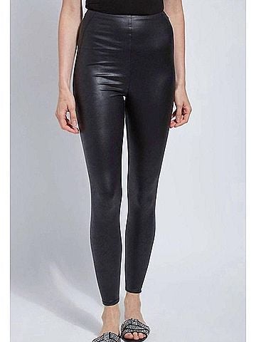 Lyssé Matilda Foil Leggings in Black (view 2)