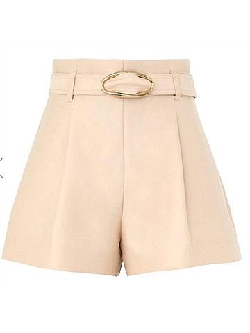 Zimmermann Illuminate Tailored Short in Macadamia (view 1)