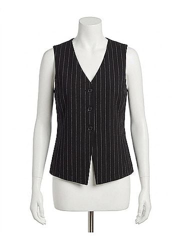 Lyssé Marisa Ponte Vest in Soft Stripe (view 1)