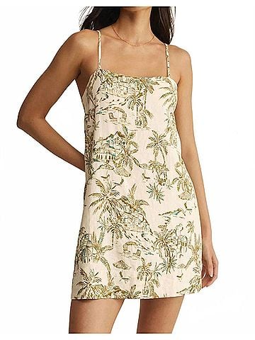 Z Supply Maude Tiki Tide Mini Dress in Island Coconut (view 2)