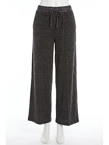 Lyssé Relic Gathered Waist Pants in Gray (view 1)