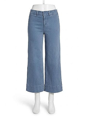 Tribal Comfort Stretch High Rise Palazzo Pants in Slate Blue (view 1)