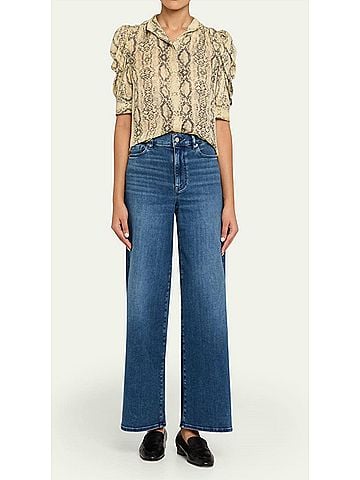 FRAME Le Slim Palazzo Jeans in Reign (view 2)