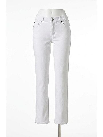 Tribal Sophia Straight Leg Jeans in White (view 1)