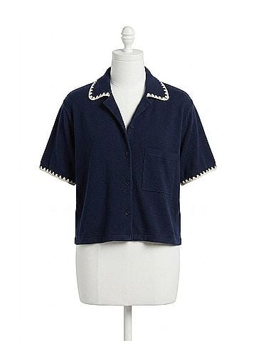 Z Supply Miles Loop Terry Shirt in Eclipse (view 1)