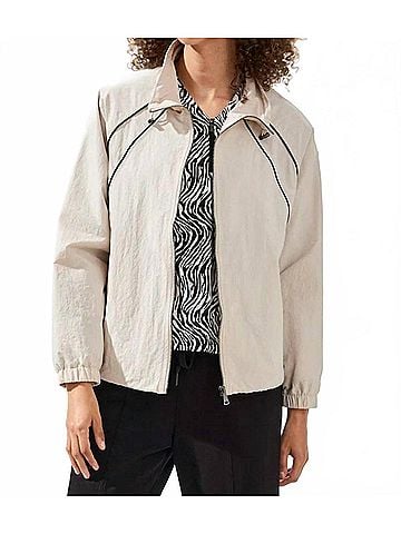Tribal Zip Front Jacket in Sand Dune (view 2)