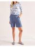 Tribal Blue Pull On Flowy Shorts in Denim Size L - photo 2