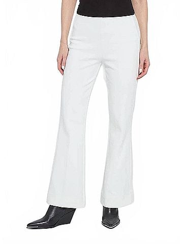Lyssé Alma Hi Waist Cavalry Trouser in Snow White (view 2)