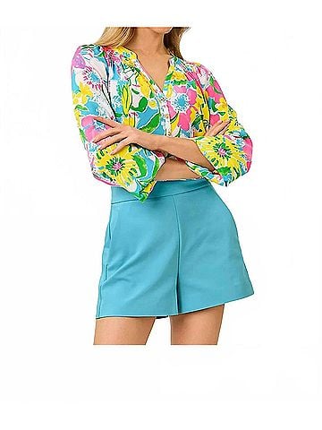 Lilly Pulitzer Sarissa Stretch Short in Turquoise Tide (view 2)