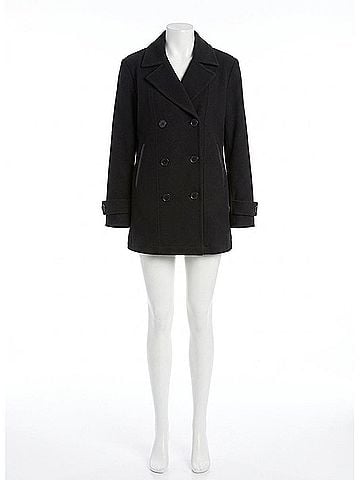 Lyssé Alma Cavalry Peacoat in Black (view 1)