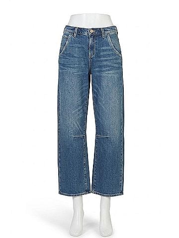Dear John Teddi Barrel Leg Jeans in Blue (view 1)