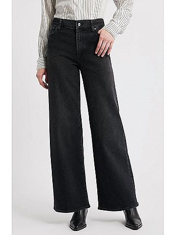 FRAME Le Slim Palazzo Jeans in Meteor (view 2)