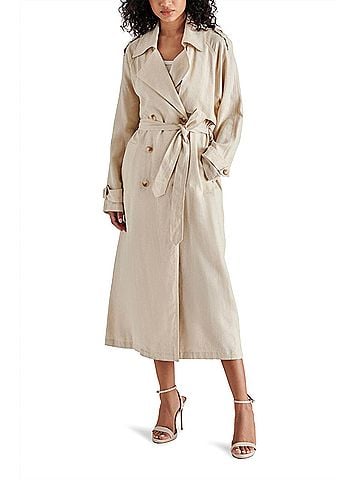 Steve Madden Lennox Trench Coat in Natural (view 2)
