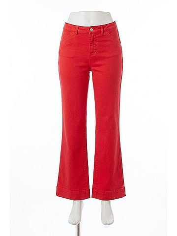Tribal Fallon Fly Front Wide Leg Pant in Poppy Red (view 1)