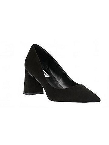 Steve Madden Women's Lend Suede Heel in Black (view 2)