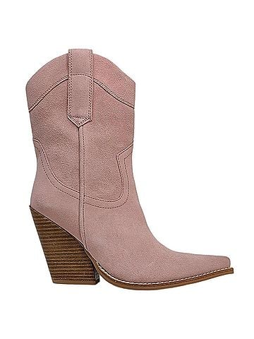 Jeffrey Campbell Women's Mi Amigo Western Booties in Pink Suede (view 1)