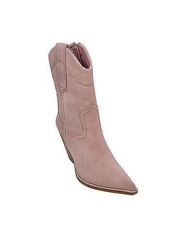 Jeffrey Campbell Women's Mi Amigo Western Booties in Pink Suede (view 2)