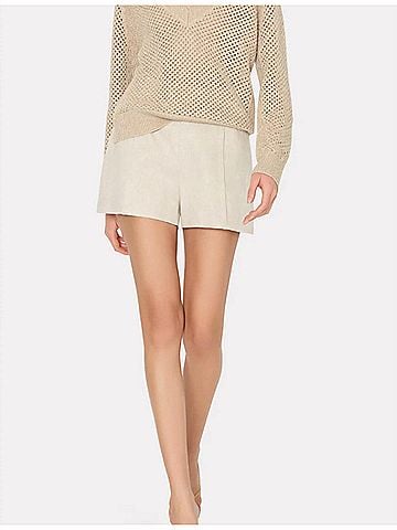 Milly Linen Pleated Short in Natural (view 2)