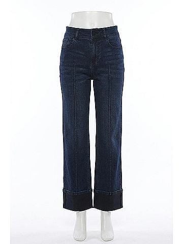 Dear John Holly Straight Leg Cuffed Jeans in Callaway (view 1)