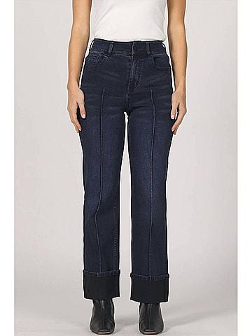Dear John Holly Straight Leg Cuffed Jeans in Callaway (view 2)