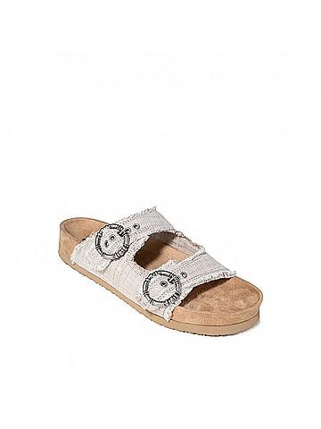Minnetonka Women's Georgine Sandal in Tan Herringbone (view 1)