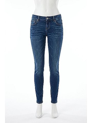 Dear John Joyrich Classic Low Rise Skinny Jeans in Dark Blue (view 1)