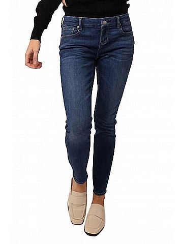 Dear John Joyrich Classic Low Rise Skinny Jeans in Dark Blue (view 2)