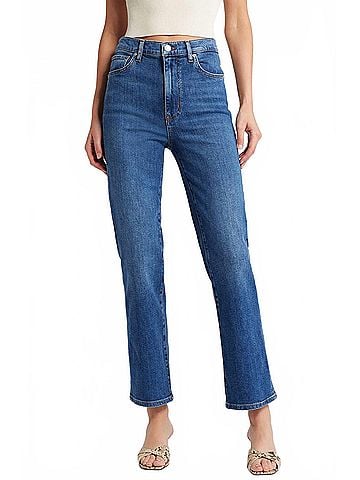 FRAME Le Sleek Straight Jean in Marsa (view 2)