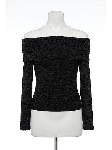 Z Supply Whimsy Off Shoulder Mesh Top in Black (view 1)