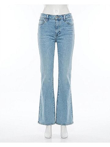 FRAME Icon High Rise Flare Jeans in Ripple (view 1)