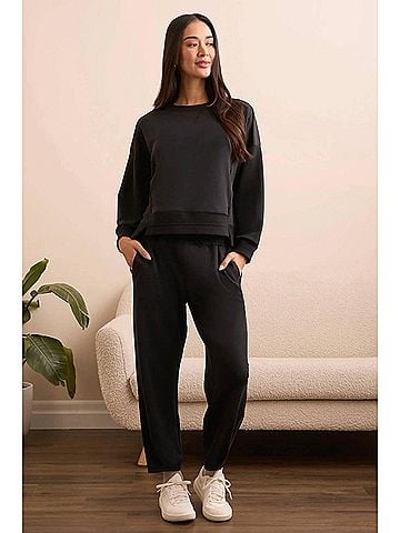 Tribal Butter Soft Sand Wash Jogger in Black (view 2)
